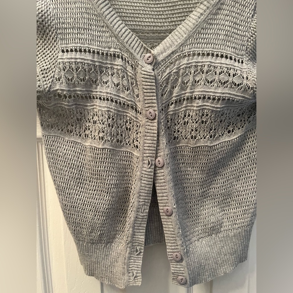 Mini Gray Cardigan - Picture 3 of 5